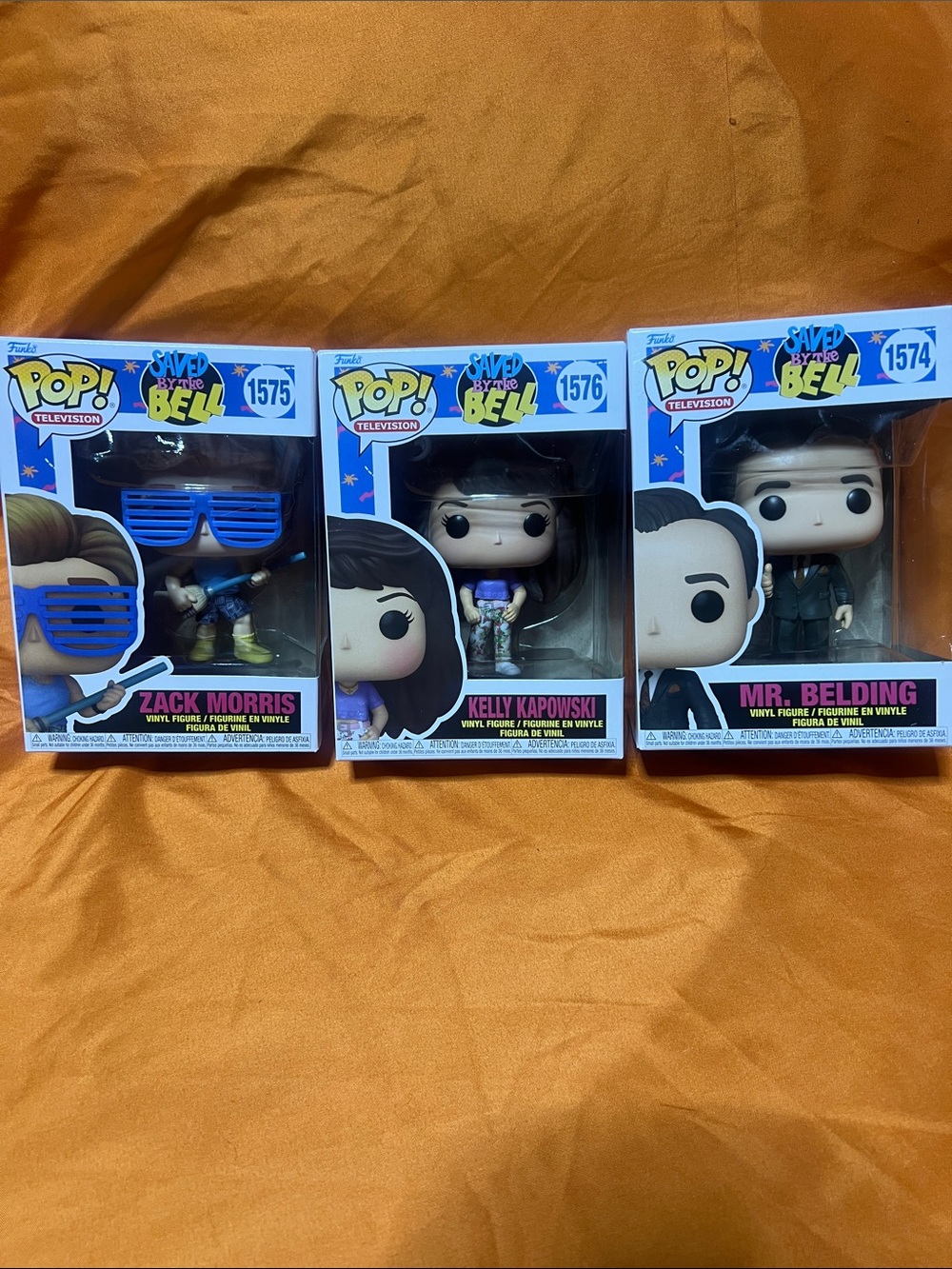 Saved by the Bell Funko Pop! Zack Morris, Kelly Kapowski & Mr. Belding Trio